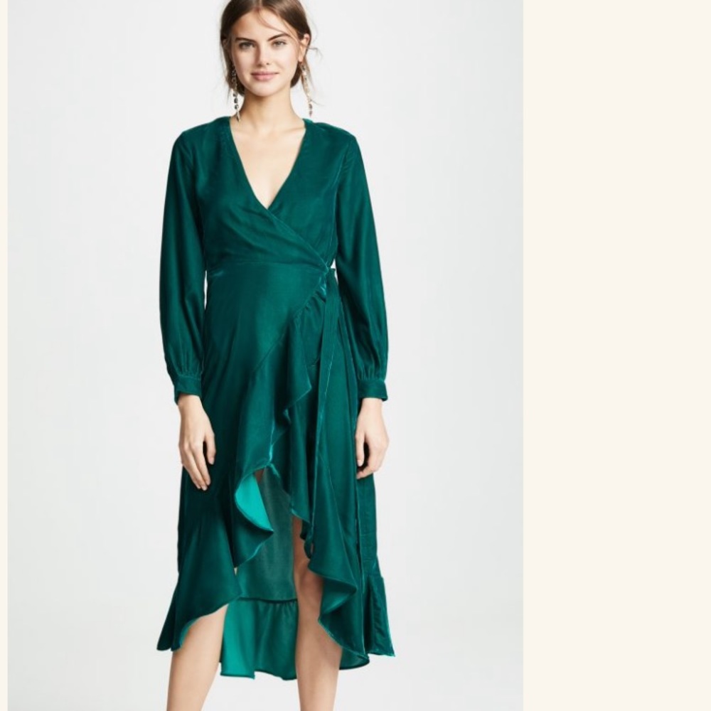 Casa Estrella Green Velvet Dress - Sz S